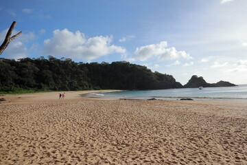 Sancho beach - Praia do sancho - Fernando de Noronha, Pernambuco, Brazil, during a winter day