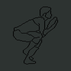 Pixeled human element