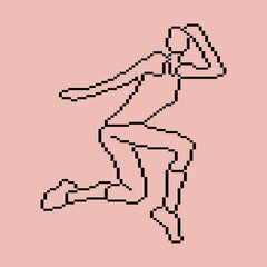 Pixeled human element