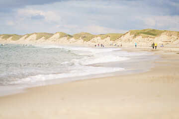 Impressive beach and sand dunes in North Jutland near Vorupør