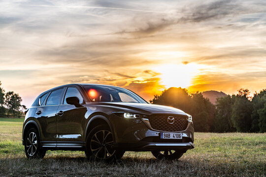 Mazda CX-5 Newground, model year 2022 in nature, Prague, Czech Republic, 29. 7. 2022