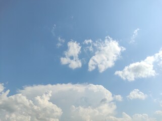 blue sky with clouds