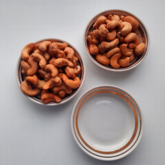 cashew nuts and pumpkin seeds