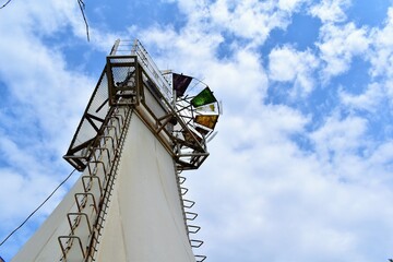 滋賀県、長浜、黒壁スクエア、万華鏡、カラフル、アート、日本一、青空、夏空