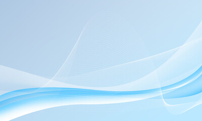 abstract blue lines curves wave background