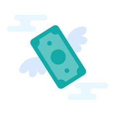 vector hand holding dollar saving concept Save cash for investment