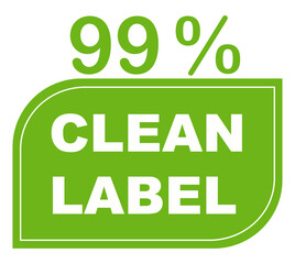 99% pure percentage label