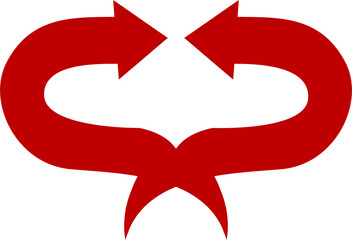 Fototapeta premium Pointers or arrows isolated direction symbols