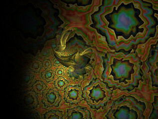 Imaginatory fractal abstract background Image