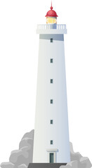 Lighthouse, ship navigation signal tower, beacon