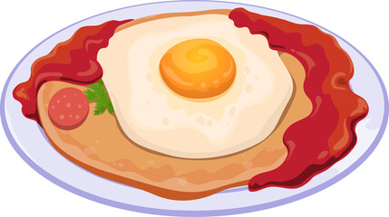 Huevos rancheros on plate fried eggs on plate food