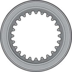 Vehicle machinery gear isolated bearings or gasket
