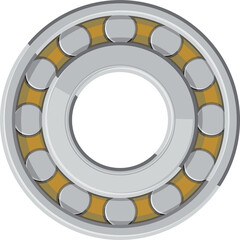 Rotating bearing mechanism with rolling elements