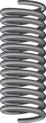 Flexible helical spring car suspension object icon