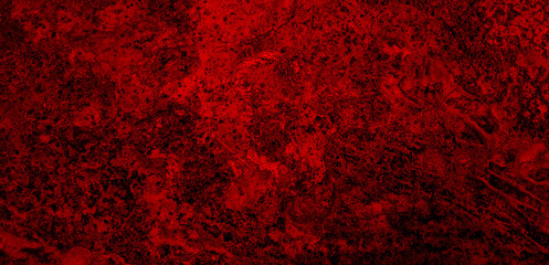 Empty concrete dark wall texture. Red grunge abstract texture. Scary background. Scary red and...