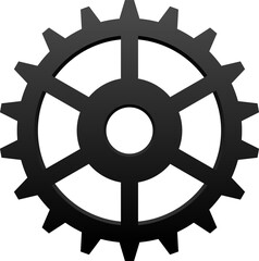 Cogwheel isolated toothed gear mechanism
