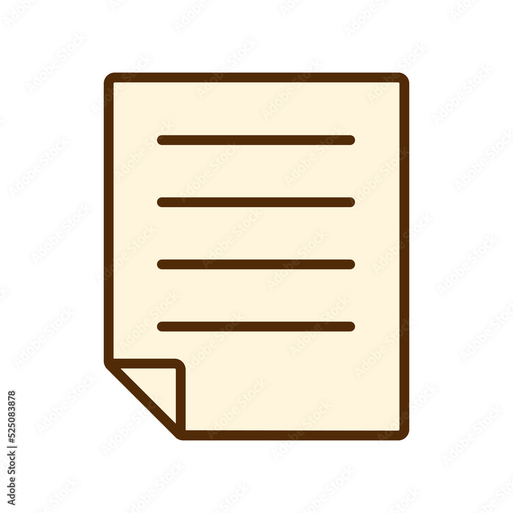 Aufkleber vector retro notes icon. icon with paper sheet in flat design.