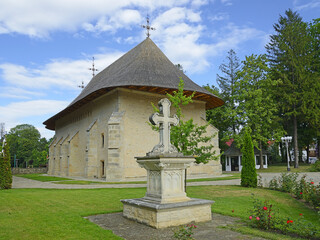 Bogdana Monastery, Romania. The monastery was built in the XIV century in Radauti, Romania, by the...