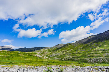 Mountains Apatite. Ski resort- Arctic region of Russia is a popular hiking trail