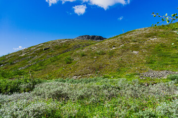 Mountains Apatite. Ski resort- Arctic region of Russia is a popular hiking trail
