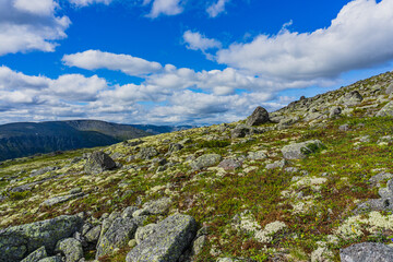 Mountains Apatite. Ski resort- Arctic region of Russia is a popular hiking trail