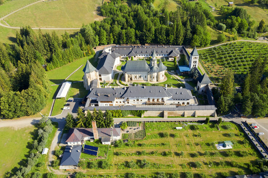 Romania, Suceava - Putna Monastery located in Bucovina, was built by Voievod and Saint Stephen the Great between 1466 and 1469, and was the cultural centre for medieval Moldova.