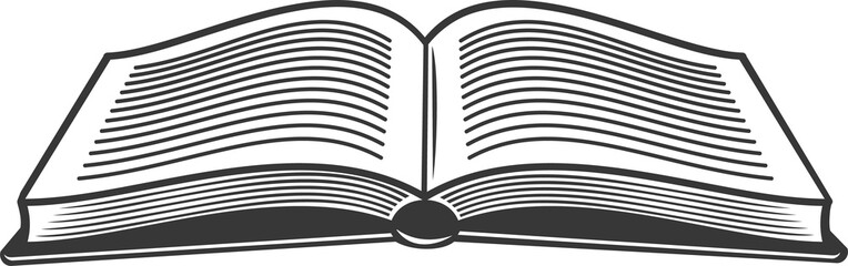 Justice, judgment and law open book isolated icon