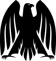 Eagle silhouette vector illustration