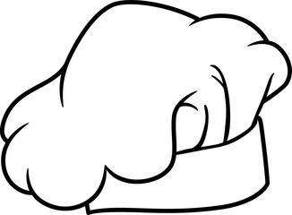 Cooks cap isolated chefs hat toque blanche icon