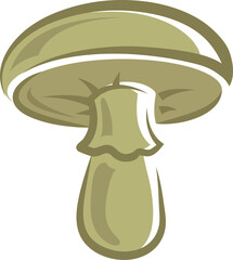 Toadstool mushroom isolated poison inedible fungi