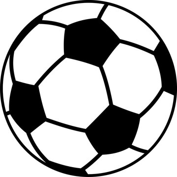 recommend clip art: Soccer ball outline vector illustration