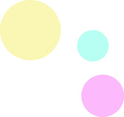 cute colorful round circle decoration