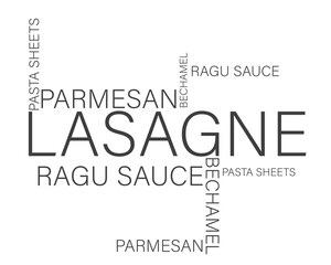 Lasagne vector illustration  