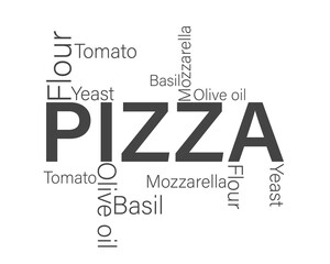 Pizza logo vector illustration
