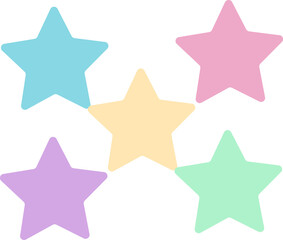 cute colorful star shape decoration