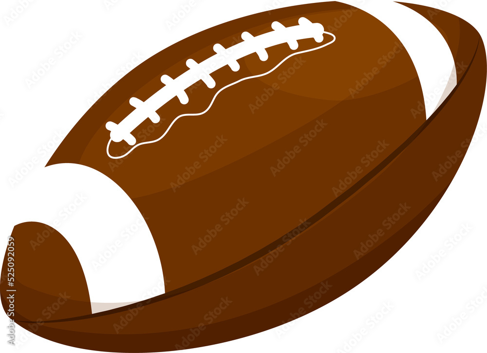 Wall mural american football rugby sport symbol isolated ball