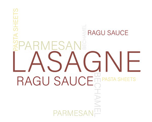 Lasagne vector illustration  