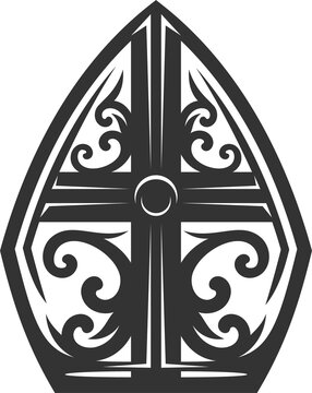 recommend clip art: Stained glass church window isolate gothic rosette