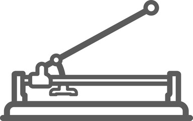 device cutting ceramic tiles isolated tile cutter