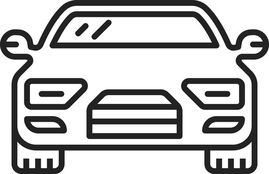 recommend clip art: Car vector line icon. Vehicle symbol for car service, auto mechanic and automotive repair