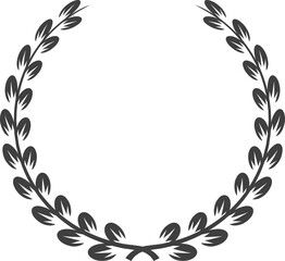 Obraz na płótnie Canvas Victory symbol, isolated laurel wreath