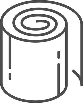 recommend clip art: Kitchen towel or toilet paper isolated