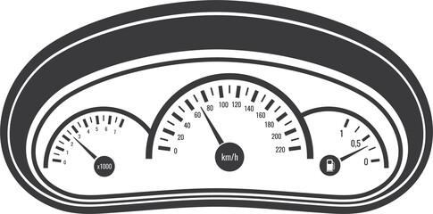 Fototapeta premium Speedometer car auto or speed meter gauge