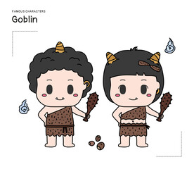 These characters are goblins, traditional Korean goblins. They carry magic bats.