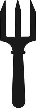recommend clip art: Pitchfork silhouette isolated garden farming tool
