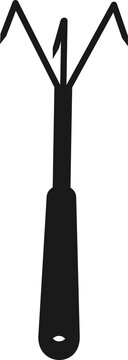 black trident tool clip art preview