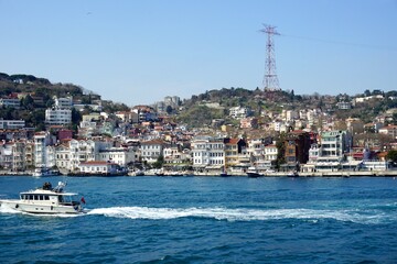 Fototapeta na wymiar Architecture by Bosphorus, Istanbul