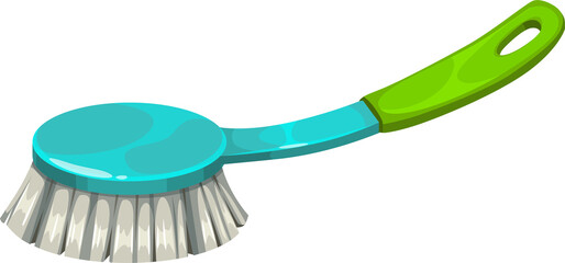 Massage body brush or furniture sweeper isolated