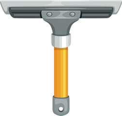 Glass scraper window cleaning tool, squeegee icon