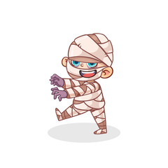 Cute little Halloween mummy costume